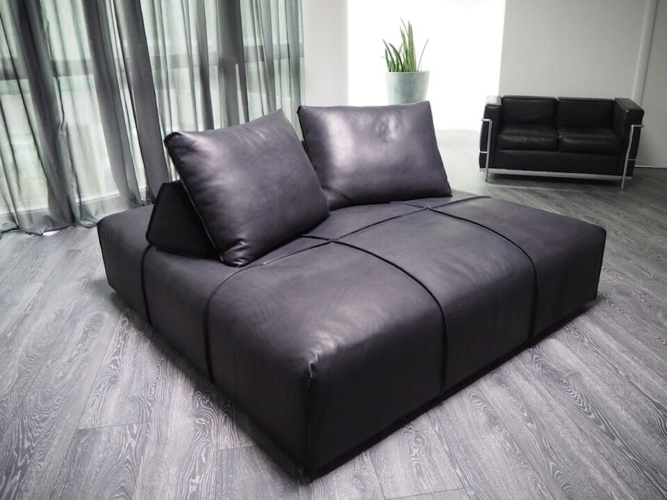 custom leather sofa